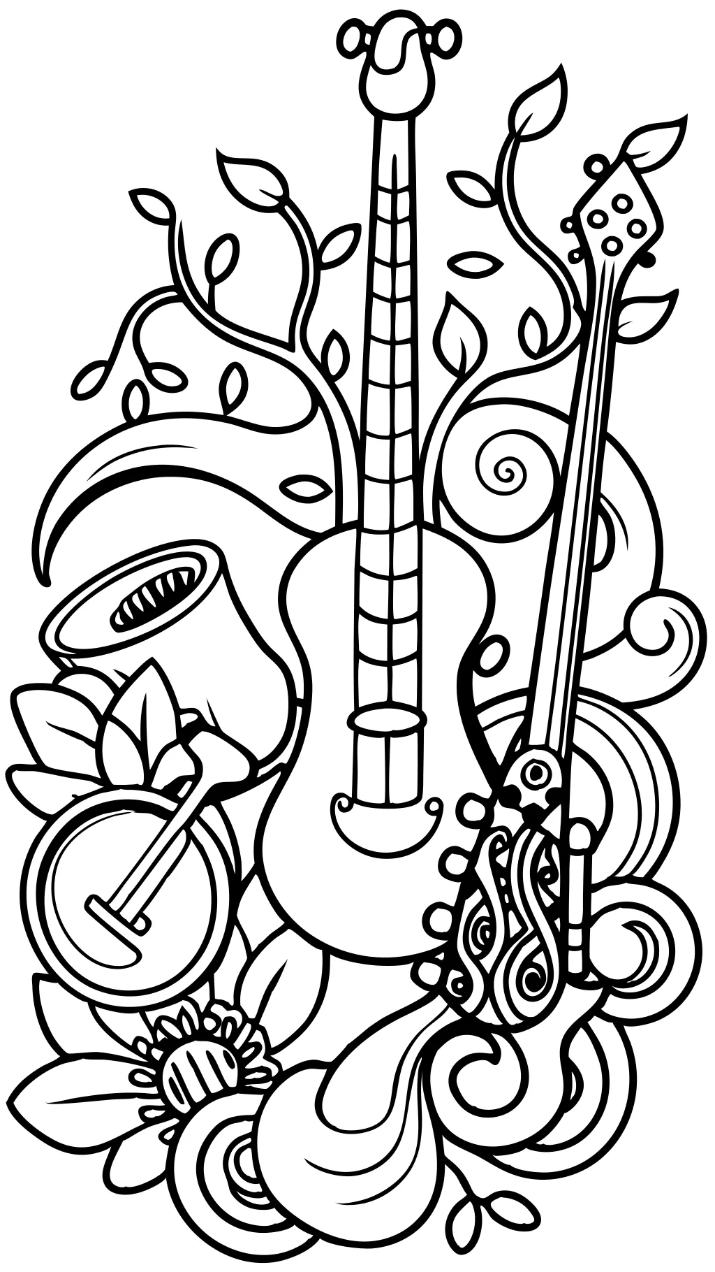 coloriages de musique adulte